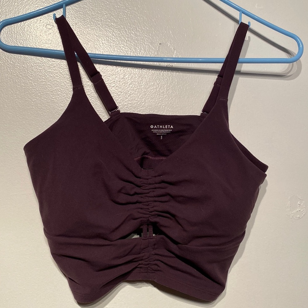 Athleta S womens crop top/sports bra
